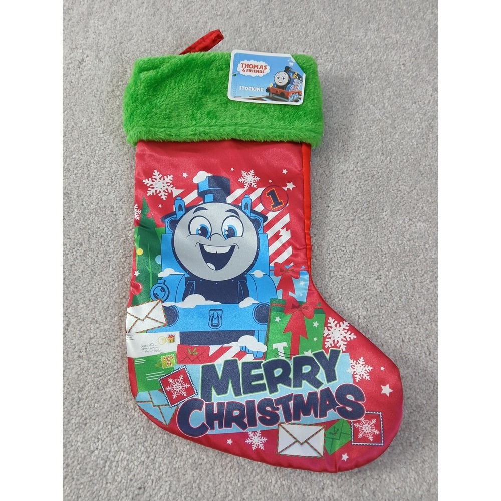 New  with tag Thomas and Friends Train Merry Christmas Stocking 14"